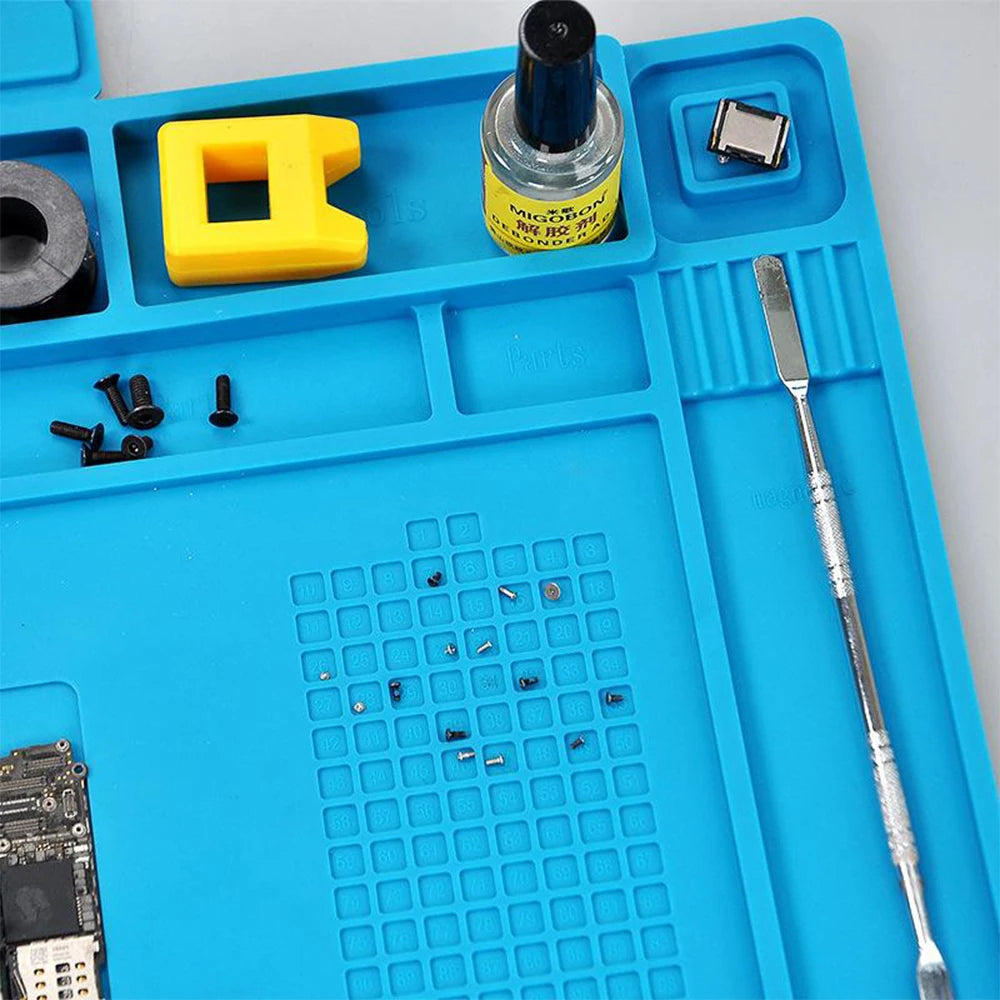 Repair Pad Silicone Waterproof Motherboard Electronic Equipment Repair Board Multi-Component Placement Heat Tin removal work pad