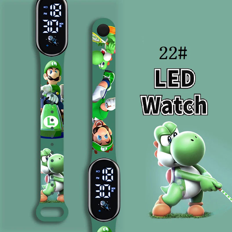 Kids LED Watch Touch Control Digital Watch Silicone Strap Waterproof Sport Wristwatch for Boys Girls Children Birthday Gift