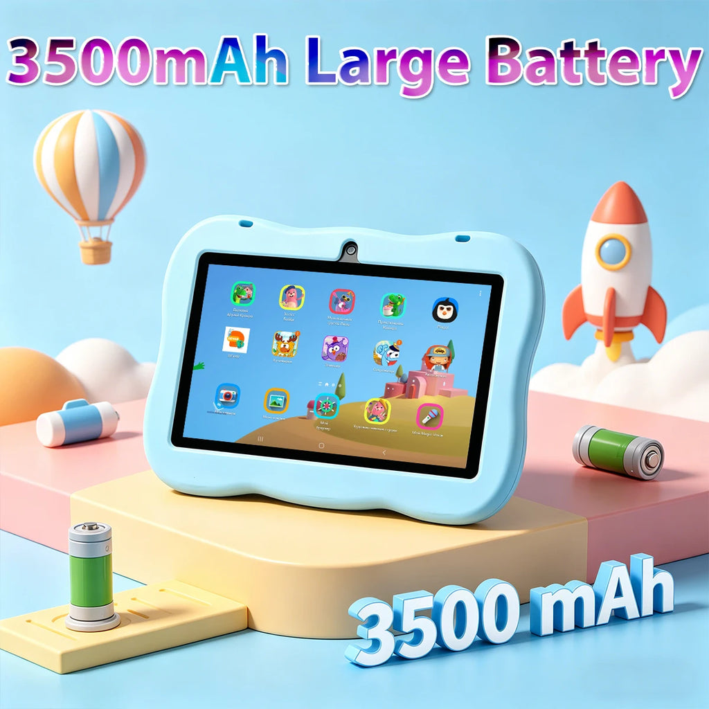 2026 Kids Tablet Android 14 7 Inch Octa Core 4GB RAM 64GB ROM 3500mAh HD Display Tablet Children's Gift