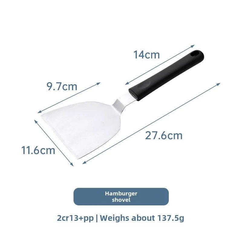 Barbecue tool set combination outdoor equipment Stainless Steel Grill steak frying shovel wholesale tools,