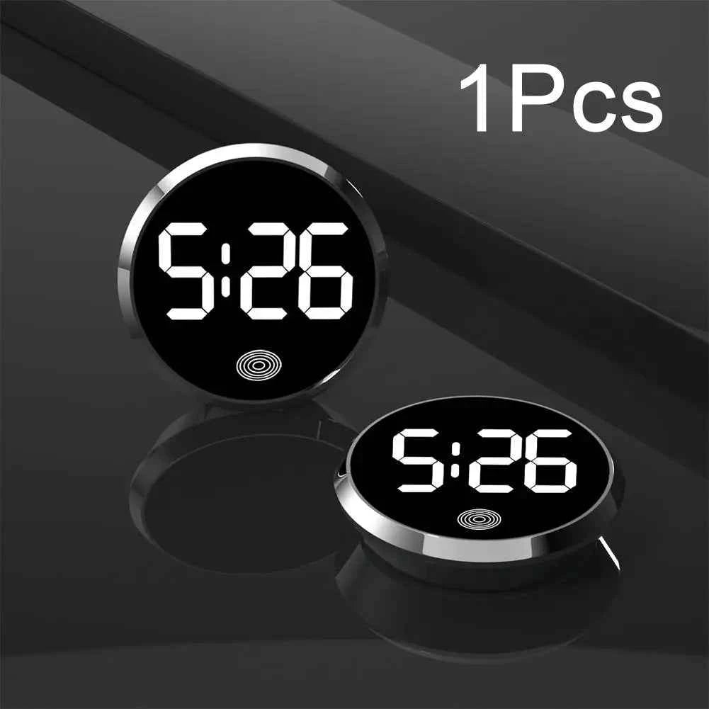 LED Car Clock Luminous Automobiles Internal Stick-On Mini Digital Clocks Auto Ornament Car Accessories