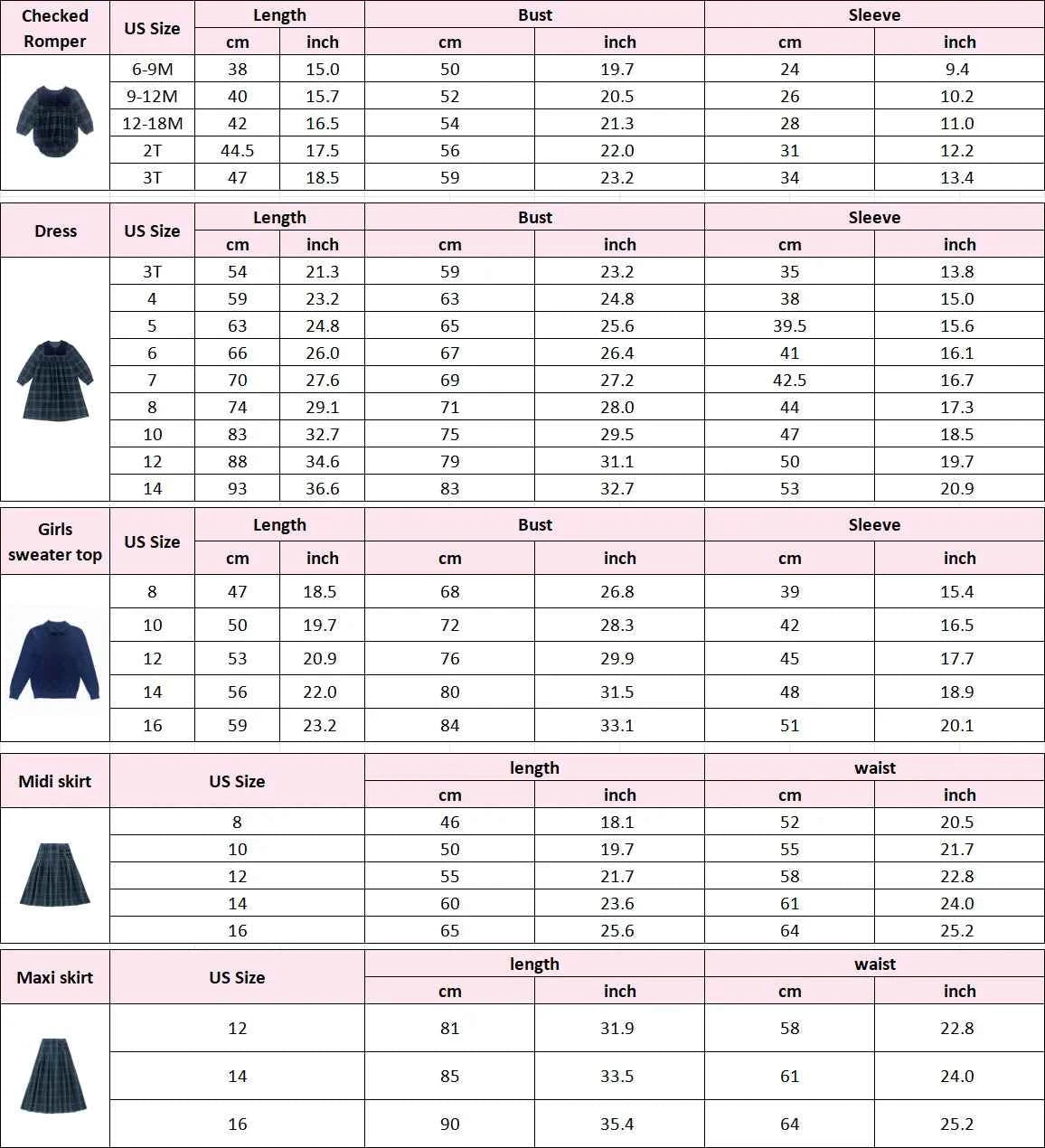 AS Navy Collection AW25 Girls Plaid Dress Two Color Patchwork Sweater Baby Romper Boys Blazer Pants Family Matching Clothing