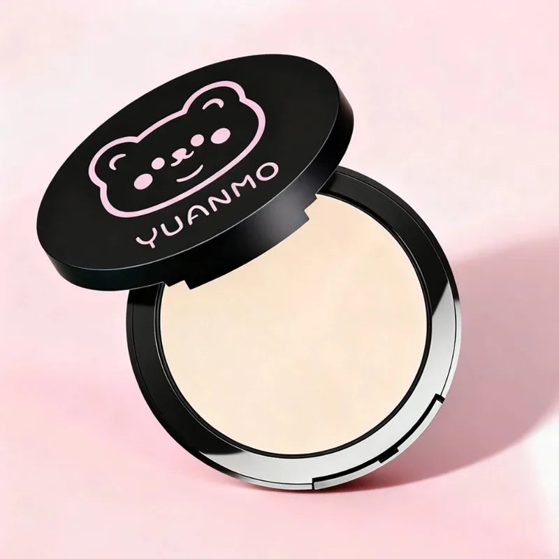 Transparent White Pressed Powder Oil Control Silky Soft Focus Foundation Palette Concealer Brighten Modifying Dullness Makeup