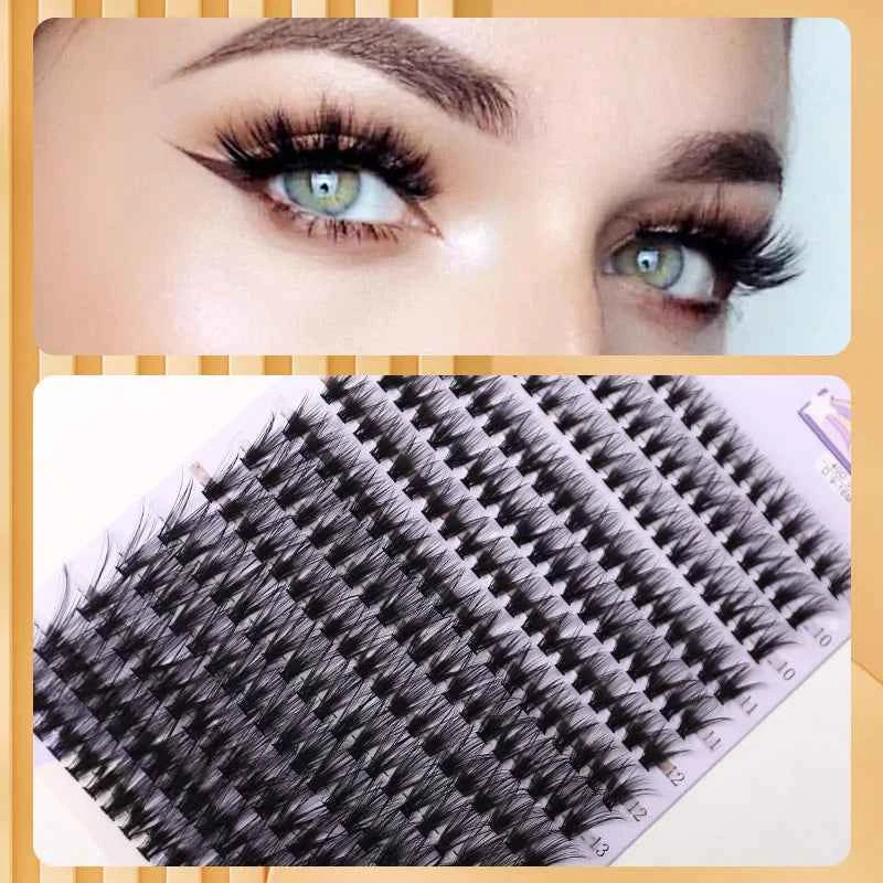 14 Rows 280 Pcs 40D Mix 9-16mm Lash Clusters Natural Daily Wear False Eyelashes For Diy Makeup