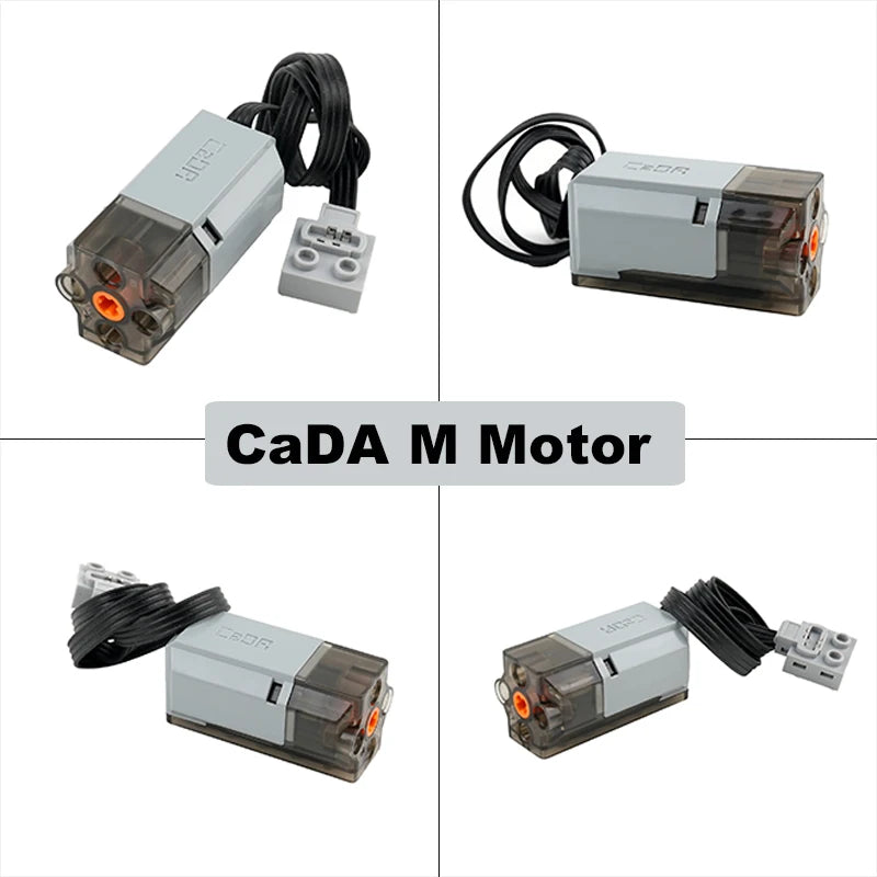 CaDA Technical Motor Parts Upgrade M/L Servo Motor Building Blocks Car Model Power Mechanical Compatible with Legoeds DIY Toys