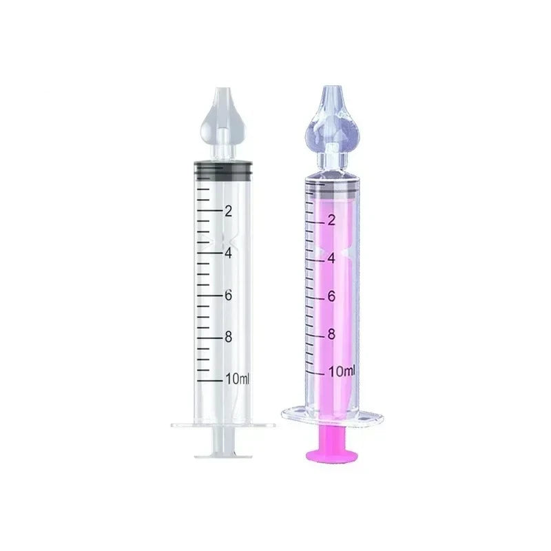 10ML Baby Nasal Aspirator Syringe Baby Nose Cleaner Rhinitis Nasal Washer Irrigator Needle Baby Nose Washing for Children
