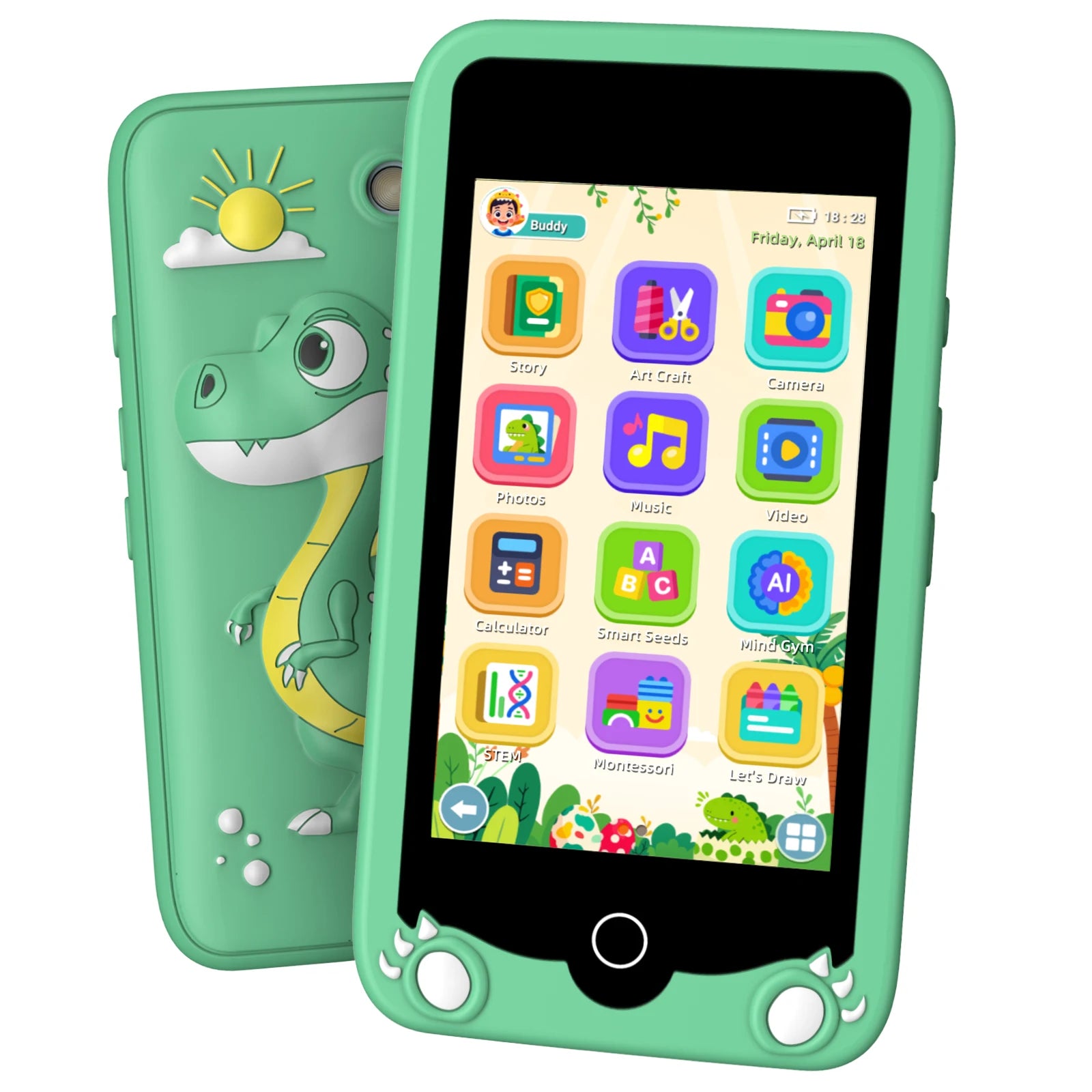Kids' 3.97-inch Touch Screen Toddler Smart Phone Learning Toy, with Educational Games, High Capacity Children's Phone,Toy Phone