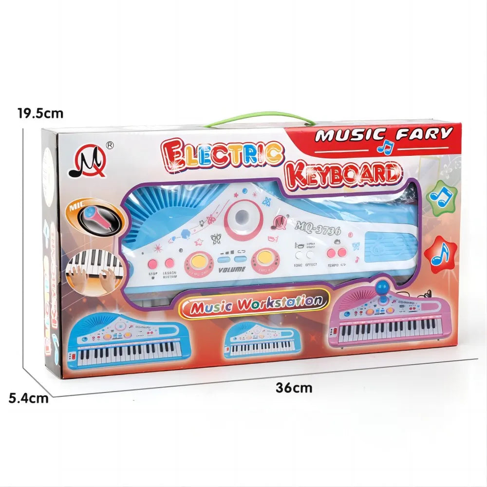 37 Keys Kids Electronic Piano Organ keyboard with Microphone Education Toys Musical Instrument Children Boy Girl Gifts