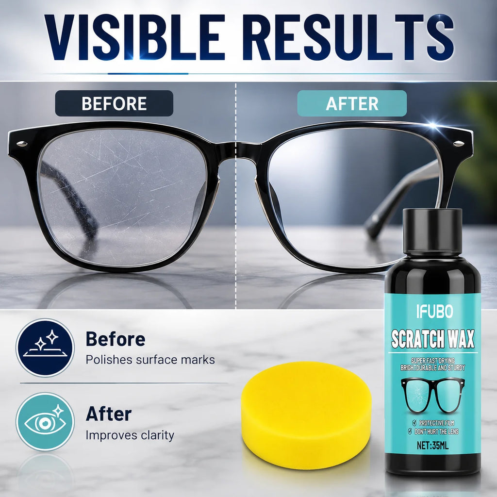 Eyeglass Scratch Repair CreamEyeglass Lens and Frame Scratch Polish, Lens Scratch Polishing, Buffing, Suitable for Minor Scratch
