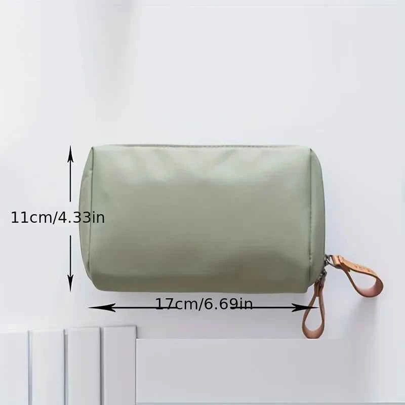 2026 Small Solid Color Portable Makeup Bag, Travel Cosmetic Pouch, Storage Organizer For Daily Use