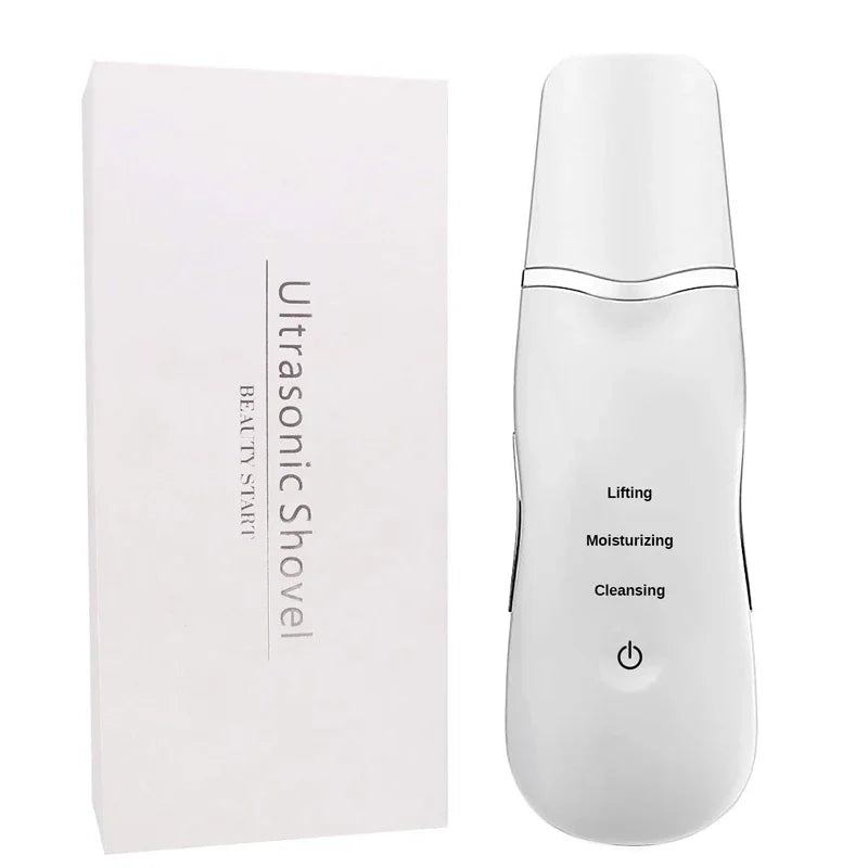 Ultrasonic Shovel Machine For Facial Skin Lifting Moisturizing Cleansing Deep Skin Dirt Remover Blackhead Peeling Beauty Device