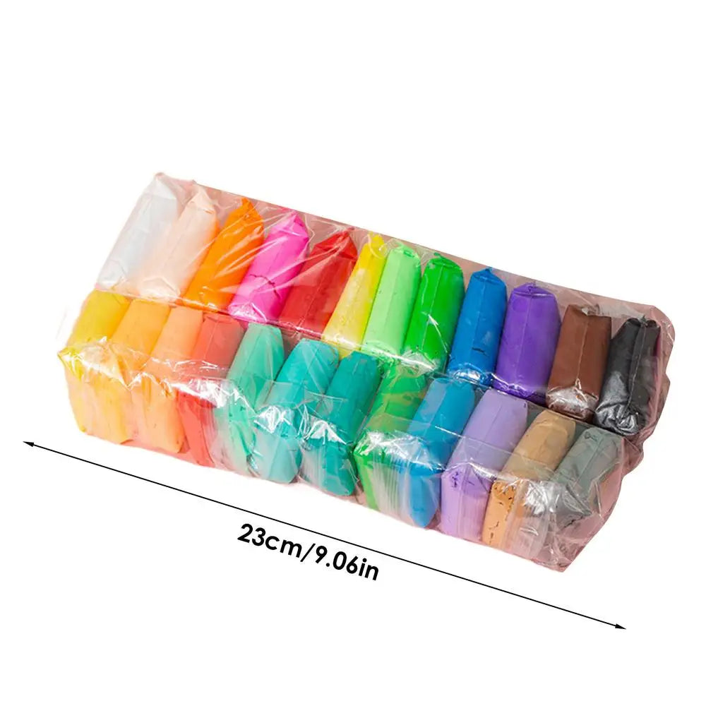 Kids Modelling Clay Set Super Light Clay Air Dry Polymer Modelling Clay Children Air Dry Clay Craft Kit For Home School Learning