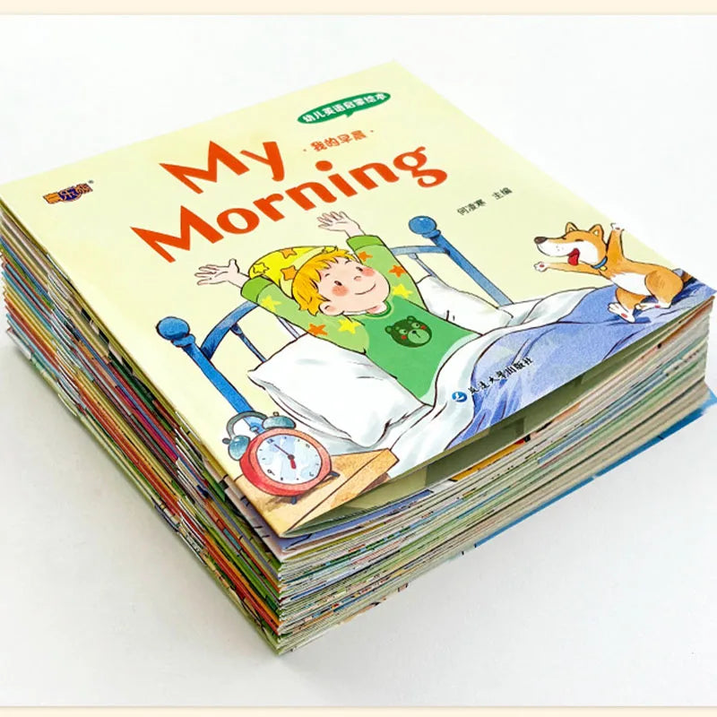 20 Books Kids English Picture Books, Audio Reading Early Education Picture Book, Zero Basis English Learning Books for Toddlers