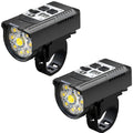 9 LED Bicycle Headlight Portable Rechargeable Bright Front Bike Lamp Ultralight Handlebar Lights Waterproof Cycling Flashlight