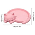 Cat Shaped Jewelry Organizer Tray for Keys Earrings Cute Feline Design Desktop Storage Tray Home Decoration Accessories