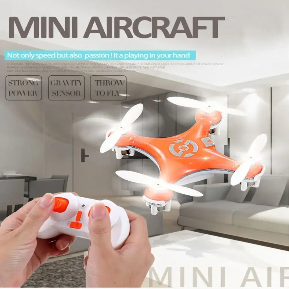 Rechargeable Altitude Hold Helicopter Obstacle Avoidance Remote Control Plane Drone RC Quadcopter