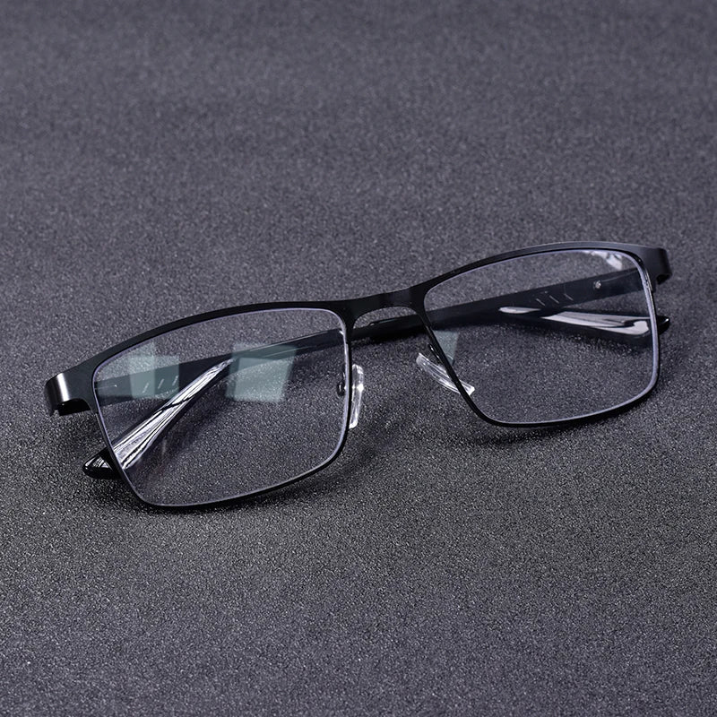 High Quality Stainless steel Reading Glasses Men Women Fashion Presbyopic Eyeglasses Business Hyperopia Anti Blue Light Eyewear1