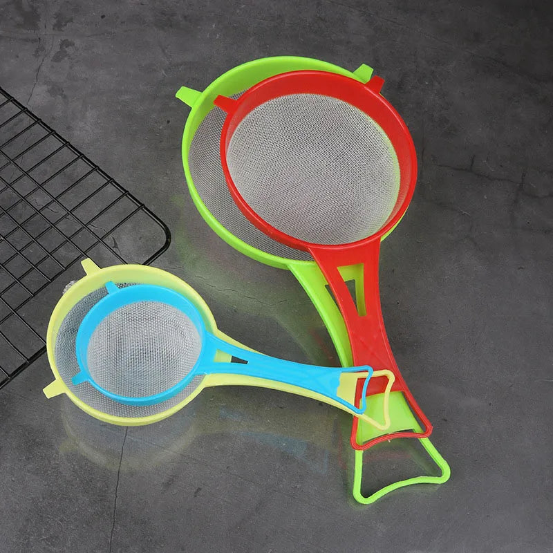 Set of 4 Multi-purpose Mesh Filter with Handle - Perfect for Tea, Juice, Flour, Soy Milk, Etc. - Kitchen Gadgets, Easy To Filter