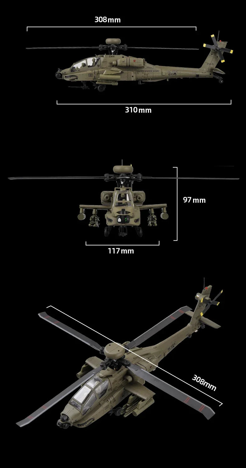 NEW RC ERA C170 RC Helicopter 6CH Optical Flow Positioning Apache Brushless Stunt Armed RC Helicopter Model One-key Inverted Toy