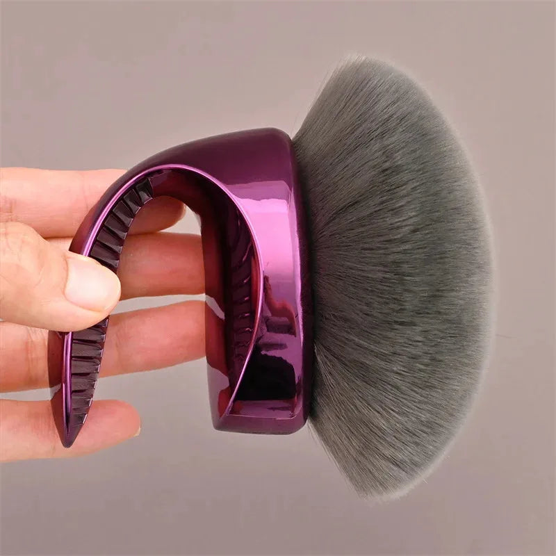 Extra Large Kabuki Body Brush Streak Free Self Tanner Applicator for Legs Body Bronzer Liquid Makeup Wide Round Head Blur Tool
