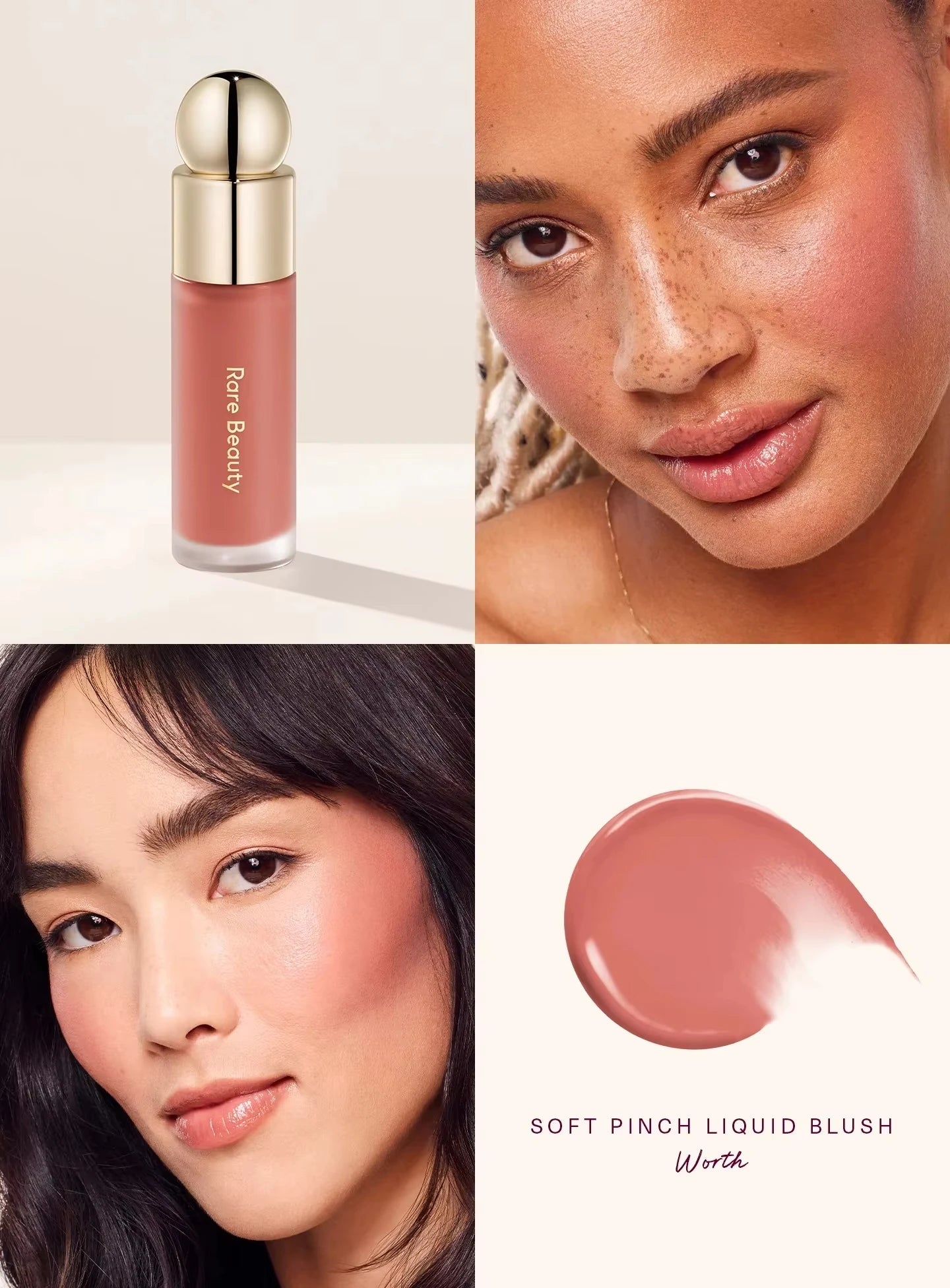 Rare Beauty 3D Face Contour Liquid Bronzer Shade Smooth Highlight Mirror Lasting Natural Nose Shadow Waterproof Brighten Makeup