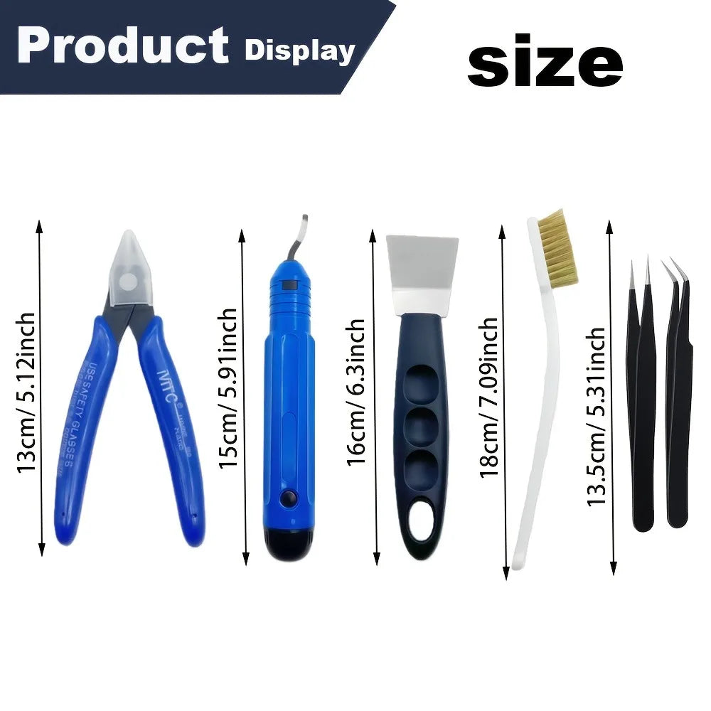 3D Printing Tools, Various Types Tools, Scissors, Cleaning Needles, Tweezers, Pliers, Deburring Kits, Universal 3D Printer Tools
