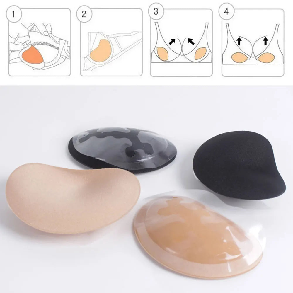 Bikinis Swimsuit Bikini 2023 Chest Pad Bikini Set Push Up Padded Women Swimwear Women 2023 Thicker Breathable Sponge Bra Pad