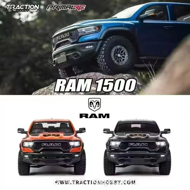 KM Thunder Dodge Tyrannosaurus RAM 1500 Simulation 1/8 Remote Control Electric 4WD Climbing Vehicle Pickup Off road Vehicle
