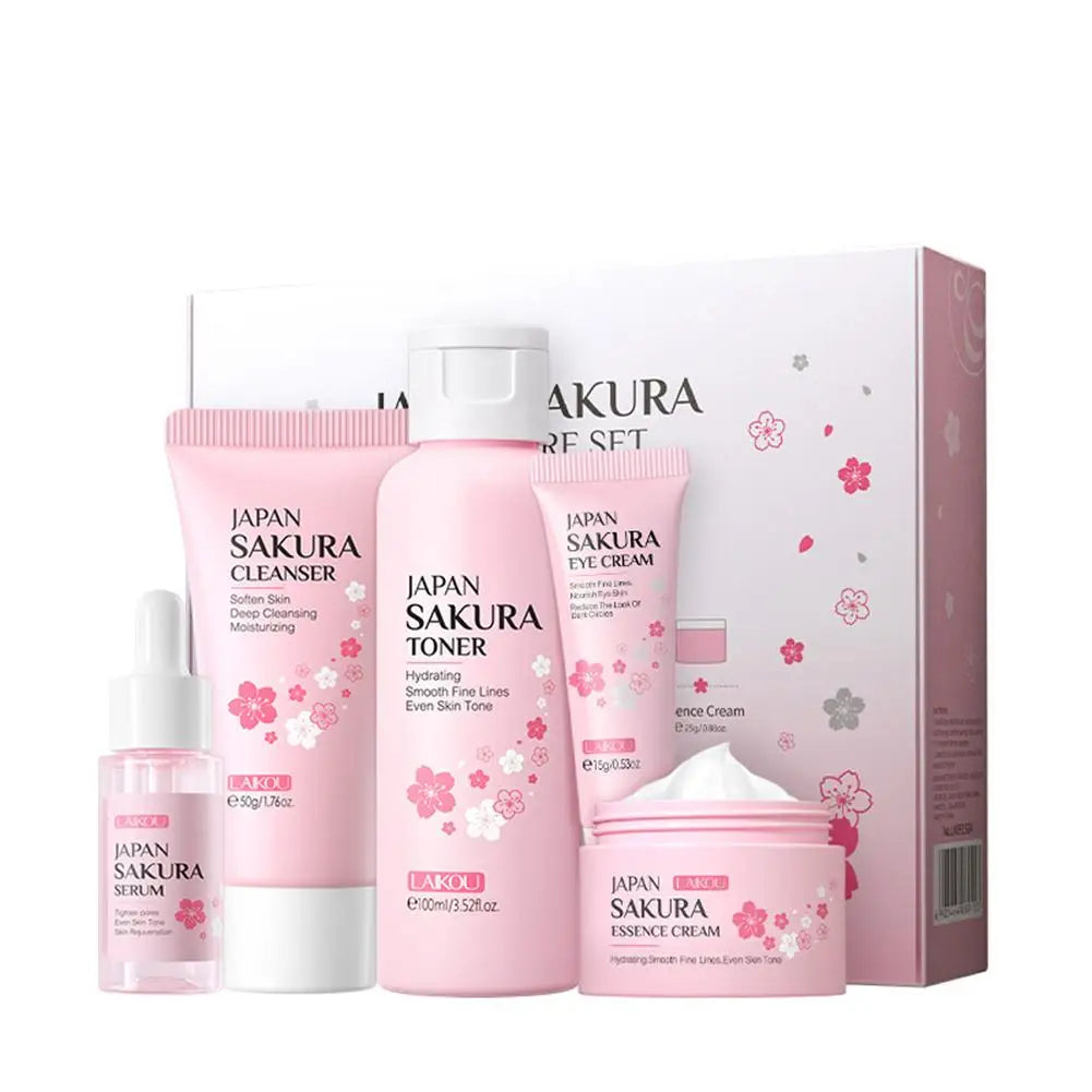 Sakura Facial Skincare Gift Set – Hydrating Full Routine