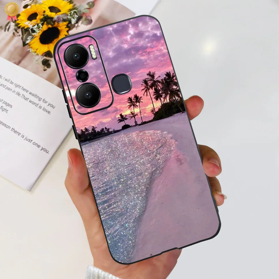 For Infinix Hot 20 Play 20i 4G Case Cute Astronaut Clear TPU Silicone Bumper Cover For Infinix Hot 20 Play 20i Phone Case Funda