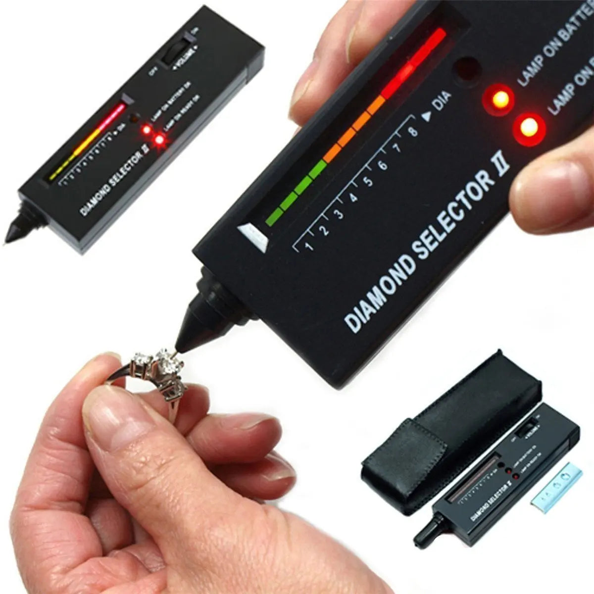 Portable Diamond Tester & Gemstone Selector – Moissanite/Ruby/Sapphire/Gold Purity Analyzer Jewelry Testing Pen Tool