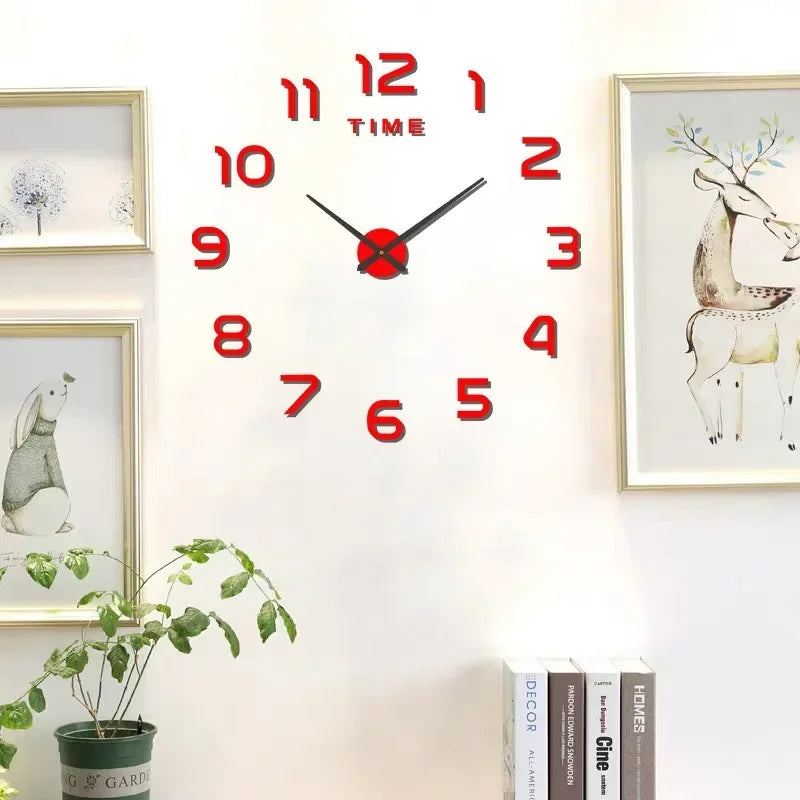 Clock Wall Art Home Decor Items Bedroom Decor Aesthetic Wall Clock in the Dark Noiseless Living Room Diy Clocks Wall Decoration