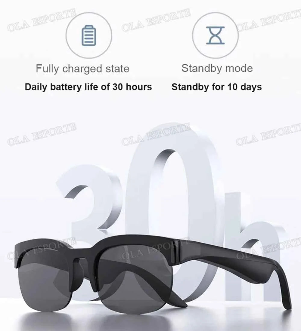 New Camera Control Smart Glasses 2025 Music Sunglasses Headphones Wireless Bluetooth Call Headset HIFI Audio glasses For Android