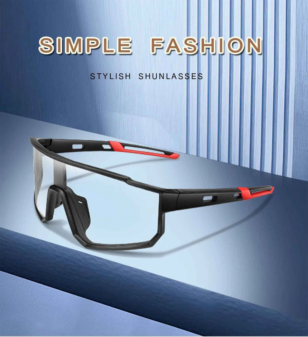 Fashion Brand Men Women Bicycle Photochromic Eyewear MTB Bike Fishing Running Cycling Sports Sunlasses Comfortable Goggles