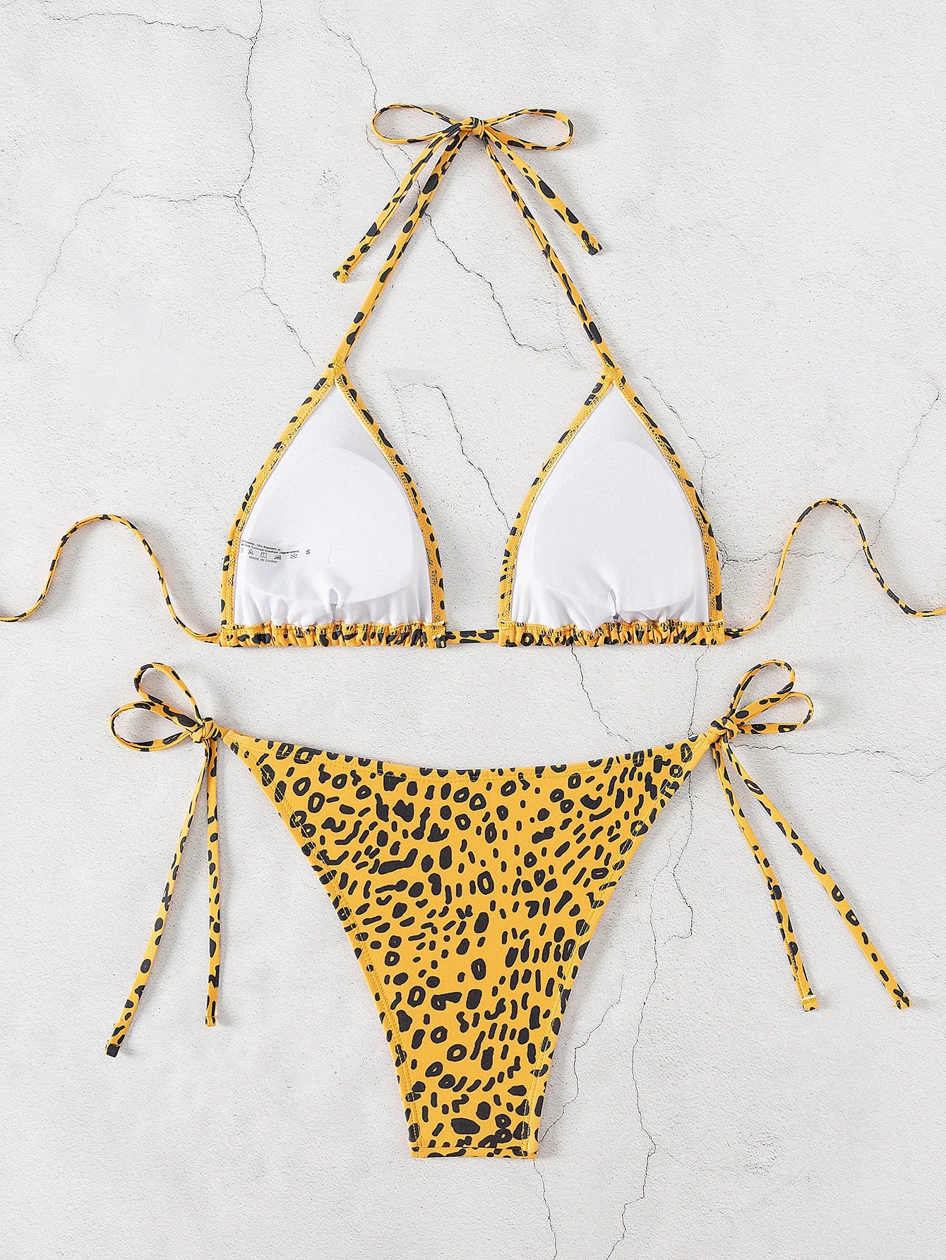 "2026 New Triangle Bikini Set - Floral Print Push Up Swimsuit & Brazilian Bottoms"