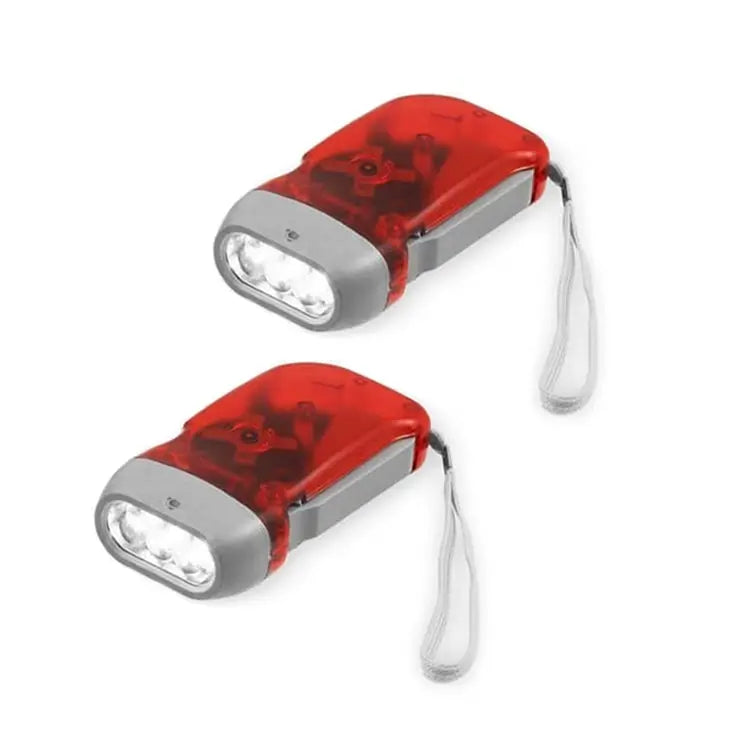 3 LED Hand Pressing Dynamo Crank Power Wind Up Flashlight Torch Light Hand Press Crank Camping Lamp Light for Outdoor Home
