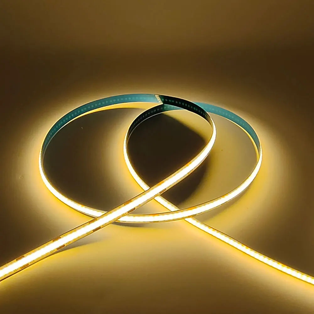 COB Led Strip Lights 12V 24V 320LEDs/m Flexible FOB LED Tape Warm Natural White Red Blue Green Yellow Pink Purple Lighting Decor