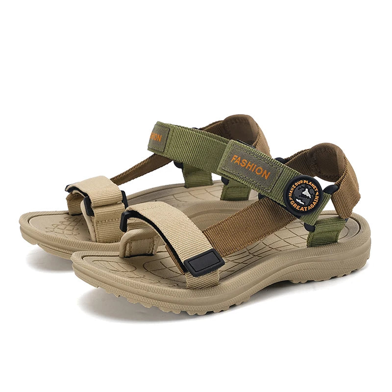 Summer Children Sandals Girls Boys Breathable Sports Running Non-Slip Soft Green Outdoor Beach Kids Casual Waking Sandals Shoes