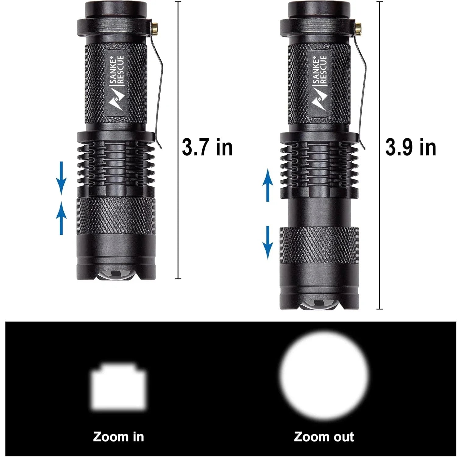 Waterproof Tactical Flashlights Portable LED Camping Lamps Handheld Powerful LED Torch Light Lanterns Self Defense