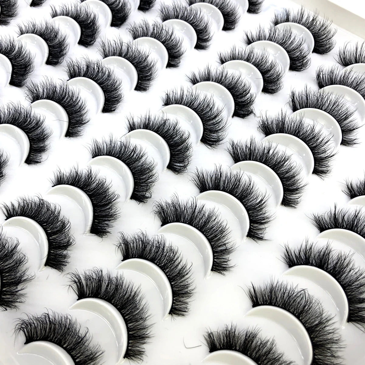 HBZGTLAD 30/40 pairs of natural long 3D artificial mink false eyelashes false eyelashes makeup set mink eyelashes extended eyela
