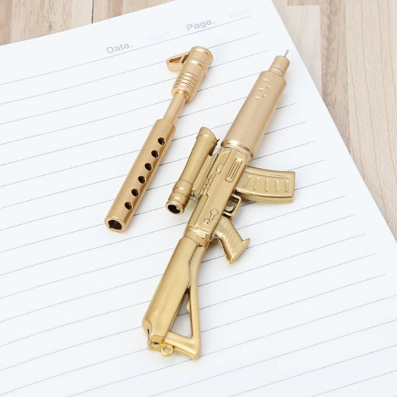 Novelty Gel Pen Gun Ballpoint Pens Office School Supply Stationery Gift
