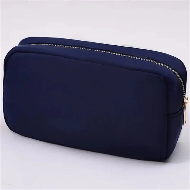Stock Multi Colors Nylon Pouch Large Cosmetic Bag Zipper Toiletries Organizer Bag For Women Girls Gift Makeup Pouch