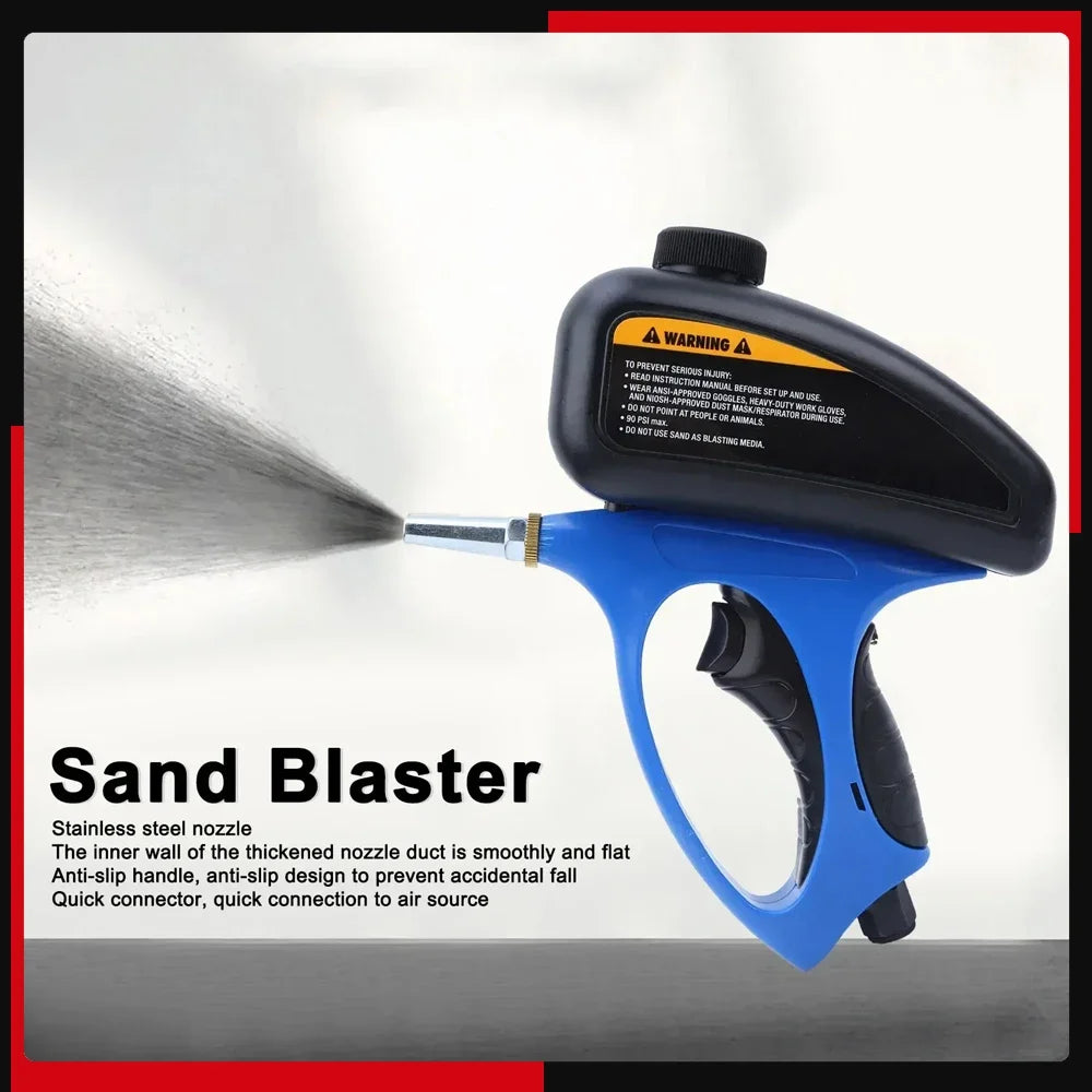 Small Nozzle Pneumatic Sandblasting Gun   Manual Sand  Rust Remover Sand  Sand  SGlass Anti Rust Sandblasting