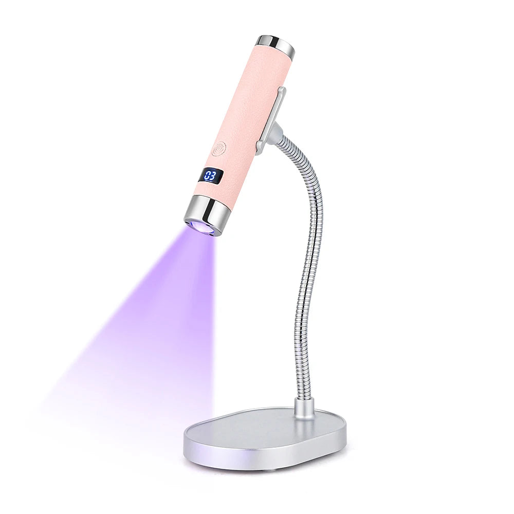 Handheld UV Nail Lamp 2-in-1 Nail Dryer Cordless UV Light Nail Lamp Dryer Nail Curing All Gel Polish Manicure Lamp Nail Art Tool
