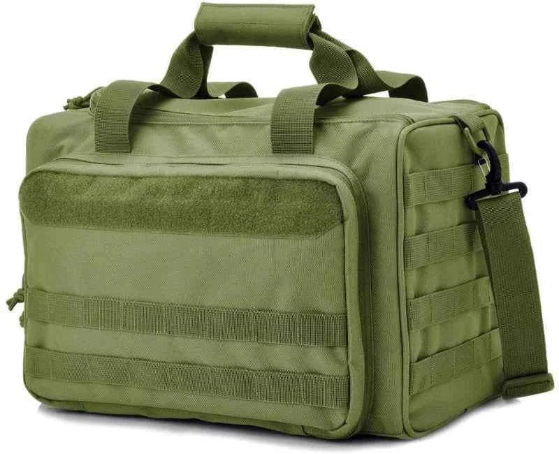 Gun Range Storage Bag Molle System Outdoor Hunting Accessory Nylon Gun Tactical Case Bags Pistol Tool Shoulder Pack Sniper Black