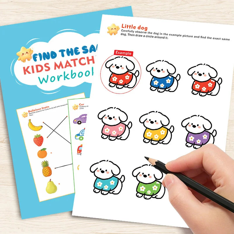 Kids Observation Skills Workbook: Find the Exact Same Picture – Fun Matching Games for Ages 3-6