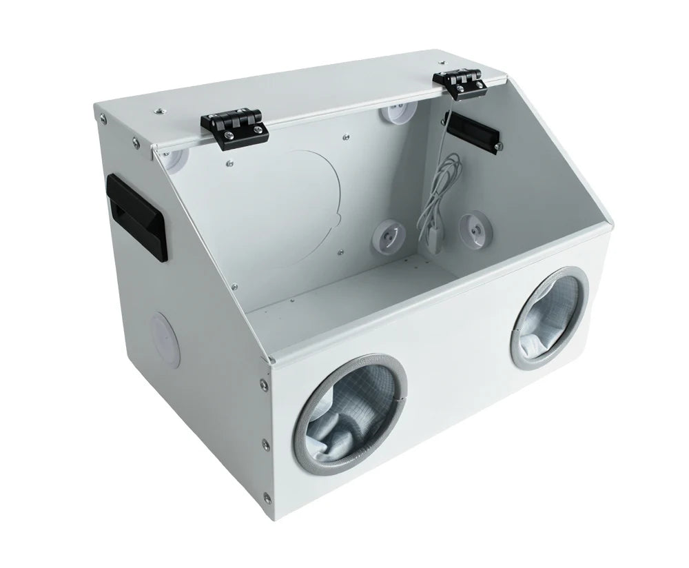 220V Grinding Dust Box Metal Structure Dust Box Ventilation Fan Dust Extraction Box for Craft Work Sanding Polishing