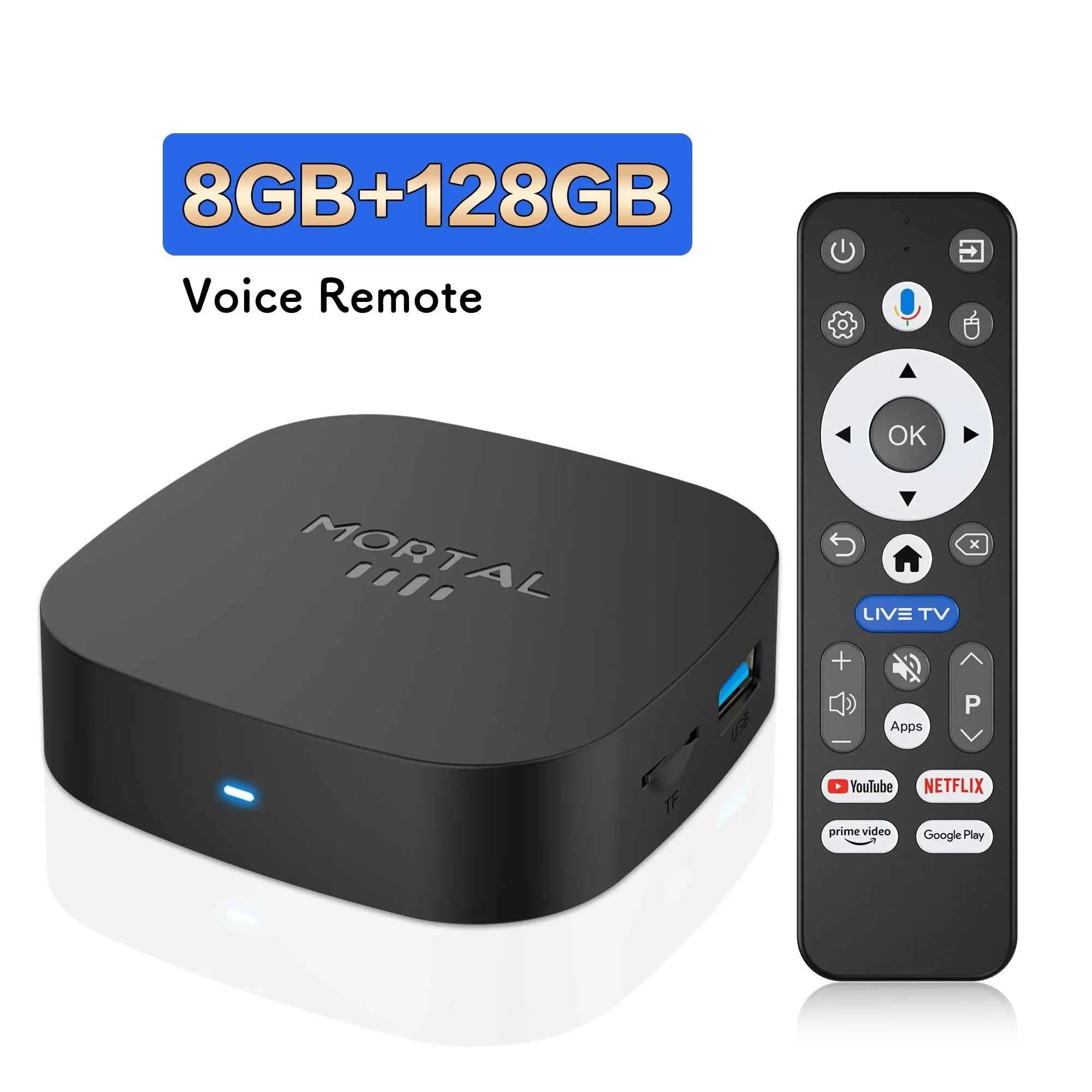 2025 New T1+ 8K HD TV Box Android 16.0 RK3518 Quad Core 8GB RAM 128GB ROM Dual Wifi 2.4G/5.8G Home Theater Media Player