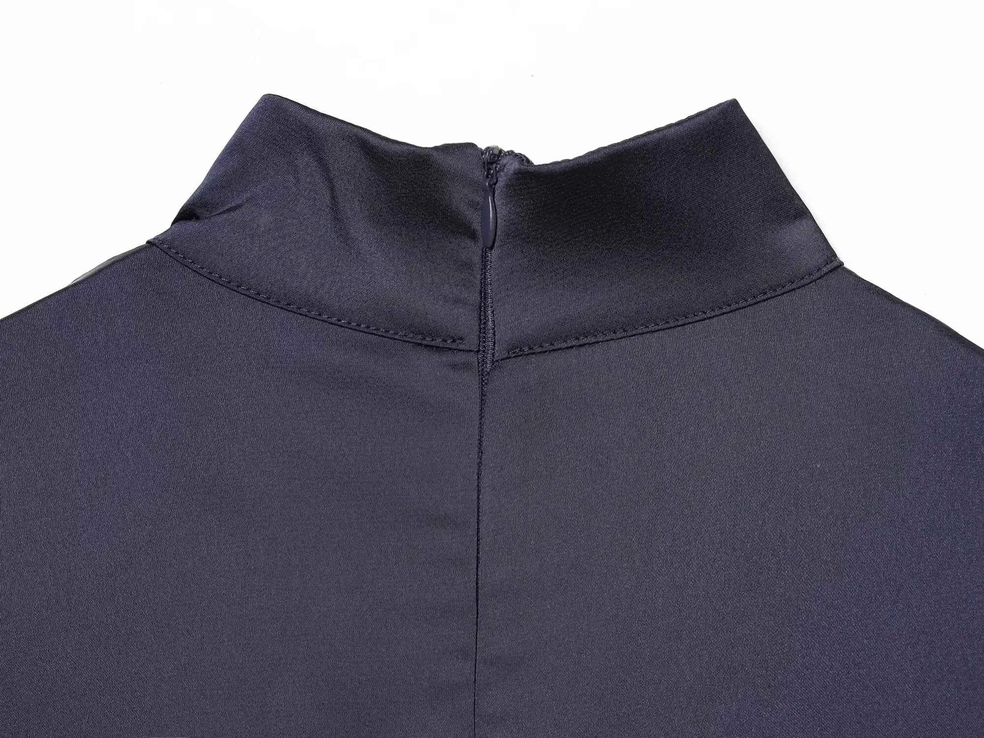 BSAY Satin dresses women's clothing fashion back zip hem lace patchwork slit sexy nightclub mini dress chic French Evening
