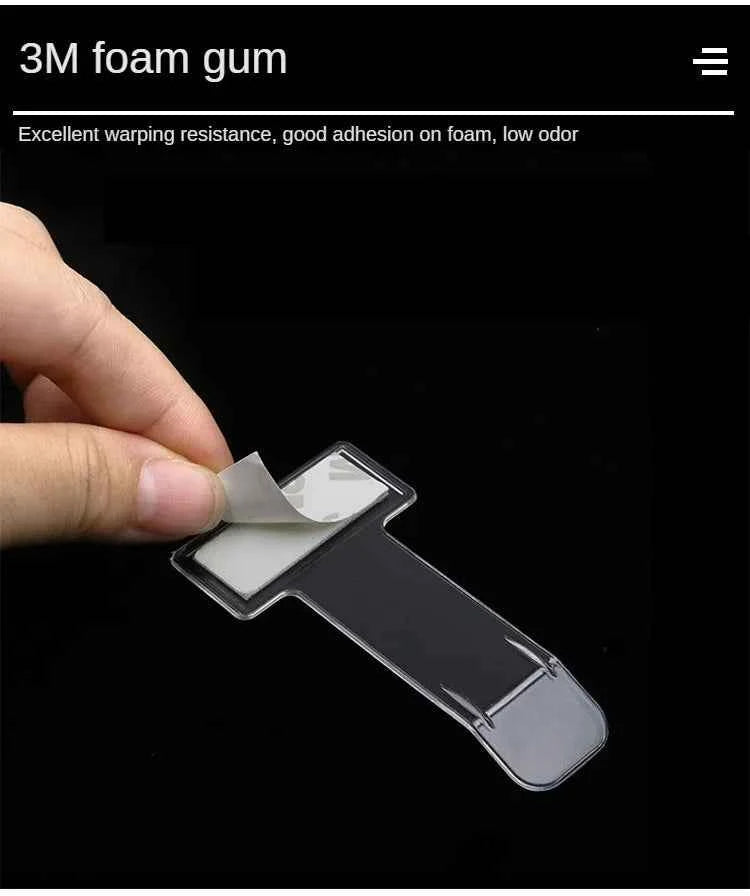 2pcs Transparent Car Vehicle Parking Ticket Receipt Permit Card Holder Clip Sticker Windscreen Plastic Universal Car Accessories